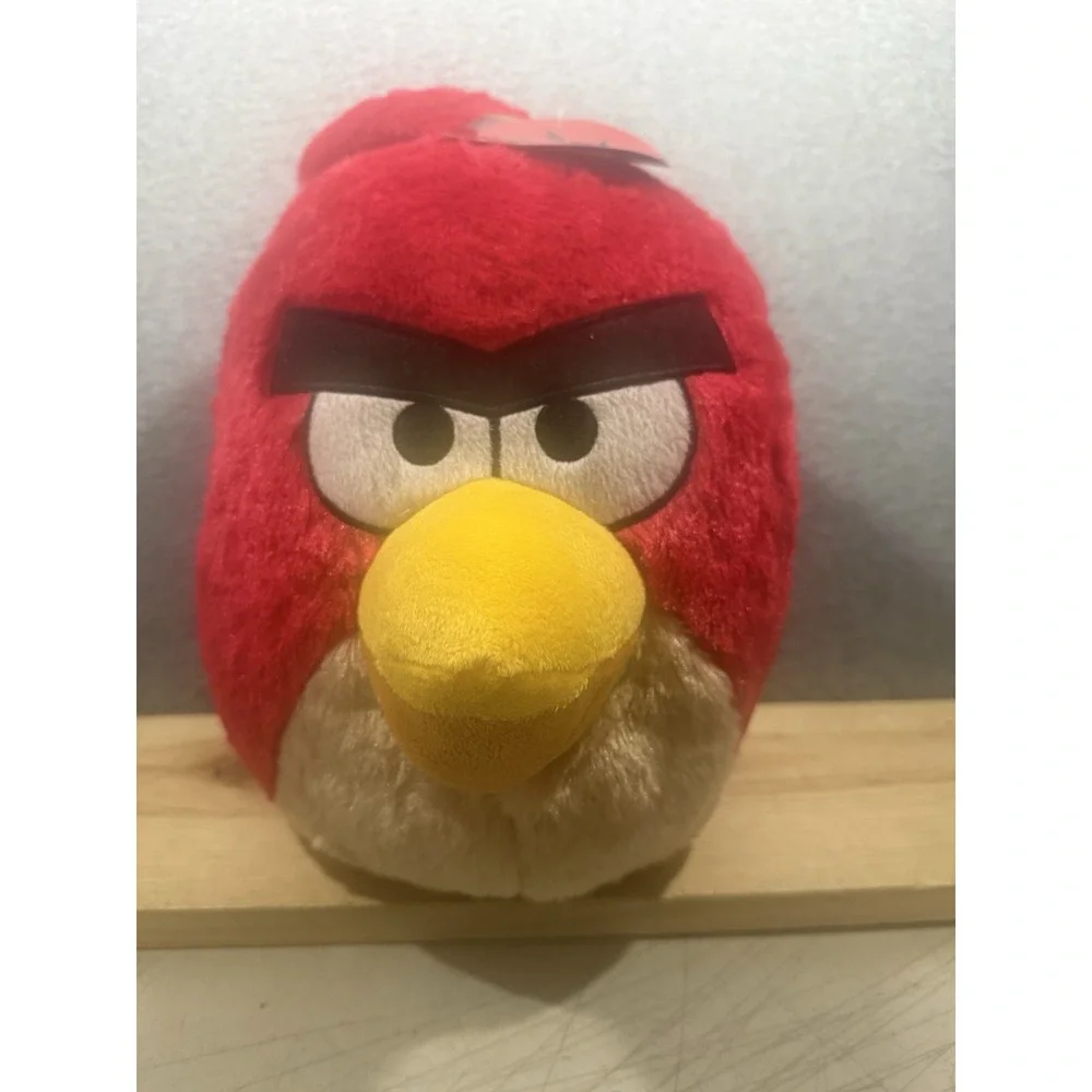 Angry Birds Red Bird Plush Kids Backpack Small 12 inch Zip Adjustable Straps